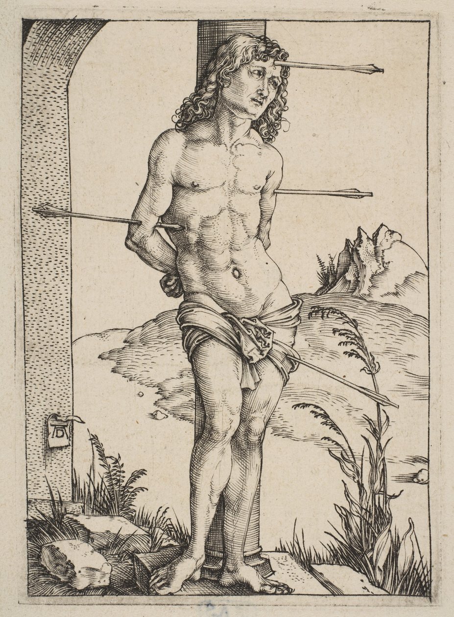 São Sebastião amarrado à coluna de Albrecht Dürer