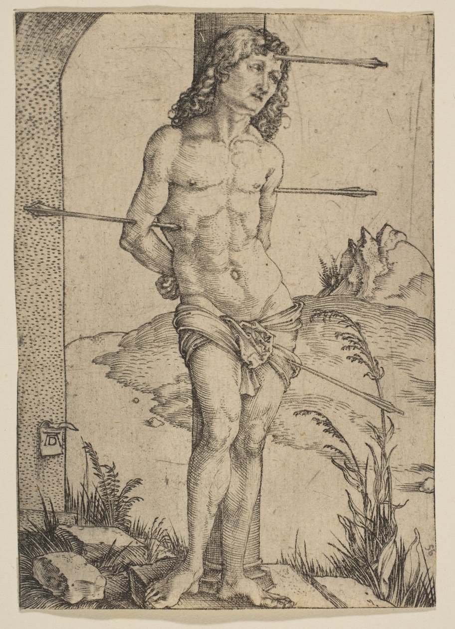 São Sebastião atado à coluna de Albrecht Dürer