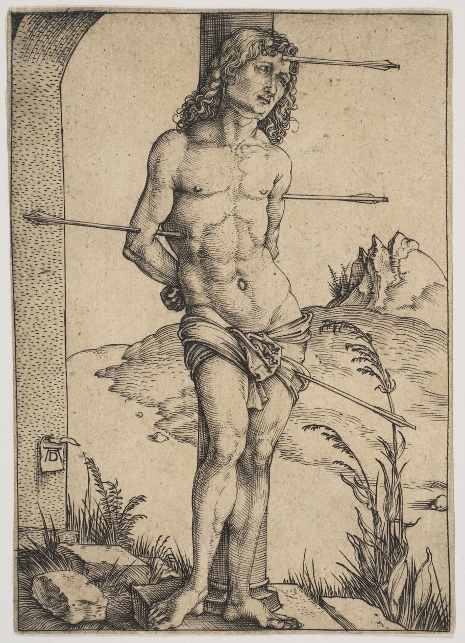 São Sebastião amarrado à coluna de Albrecht Dürer