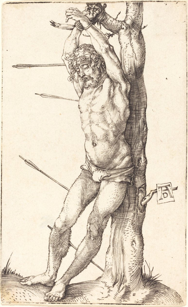 São Sebastião Atado à Árvore de Albrecht Dürer