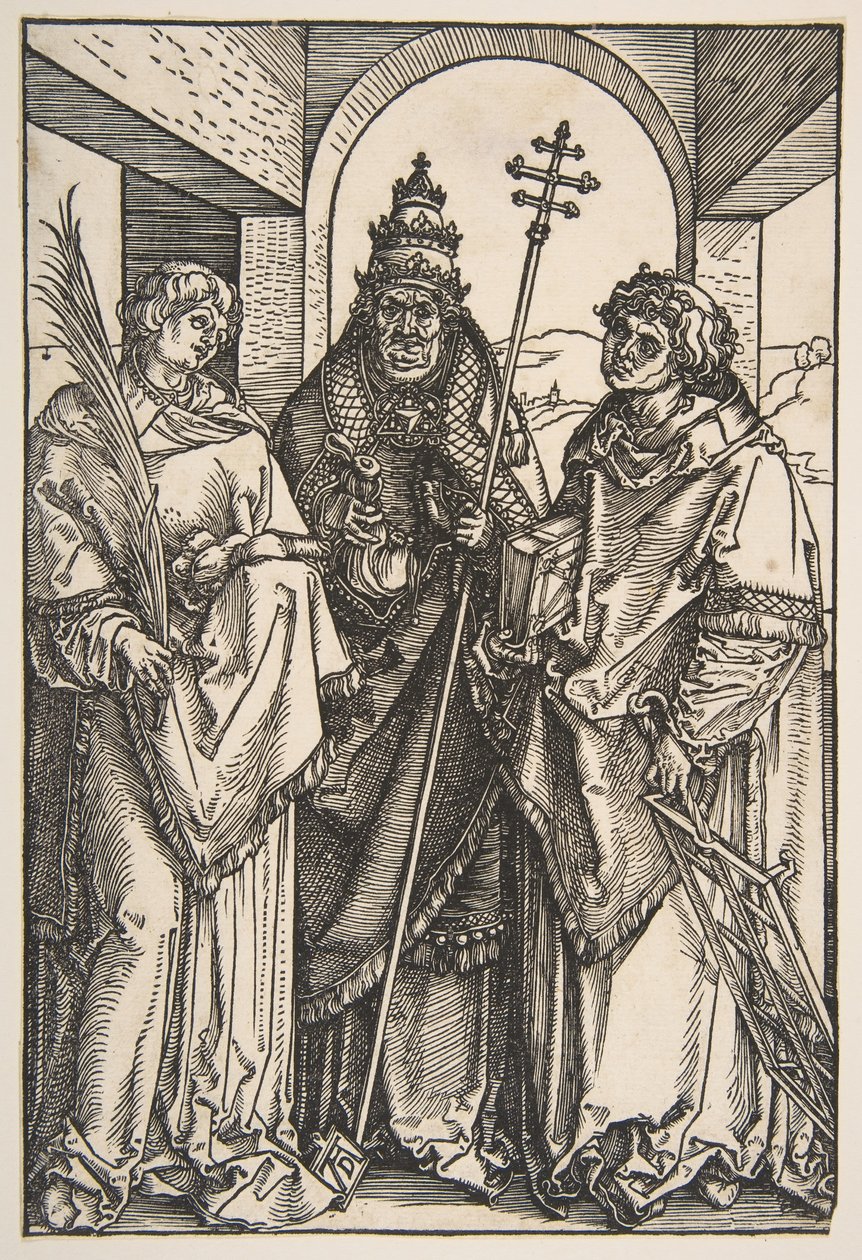 Santo Estêvão, São Sisto e São Lourenço. de Albrecht Dürer