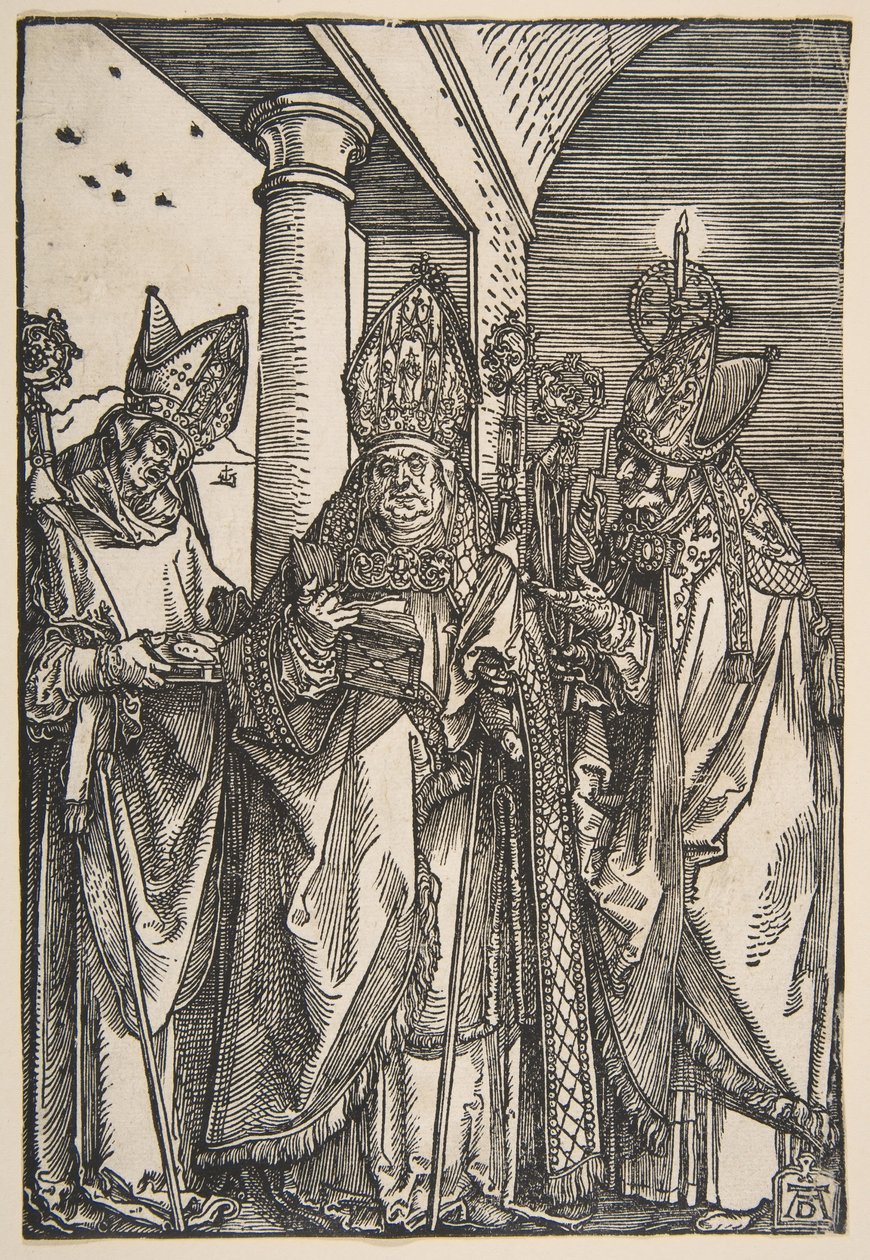 São Nicolau, Ulrich e Erasmus.nd de Albrecht Dürer