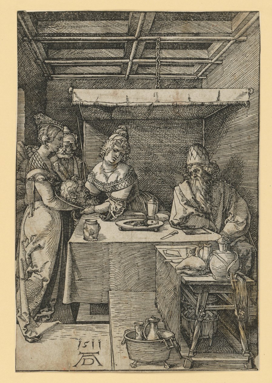 Salomé recebe a cabeça de João Batista de Albrecht Dürer