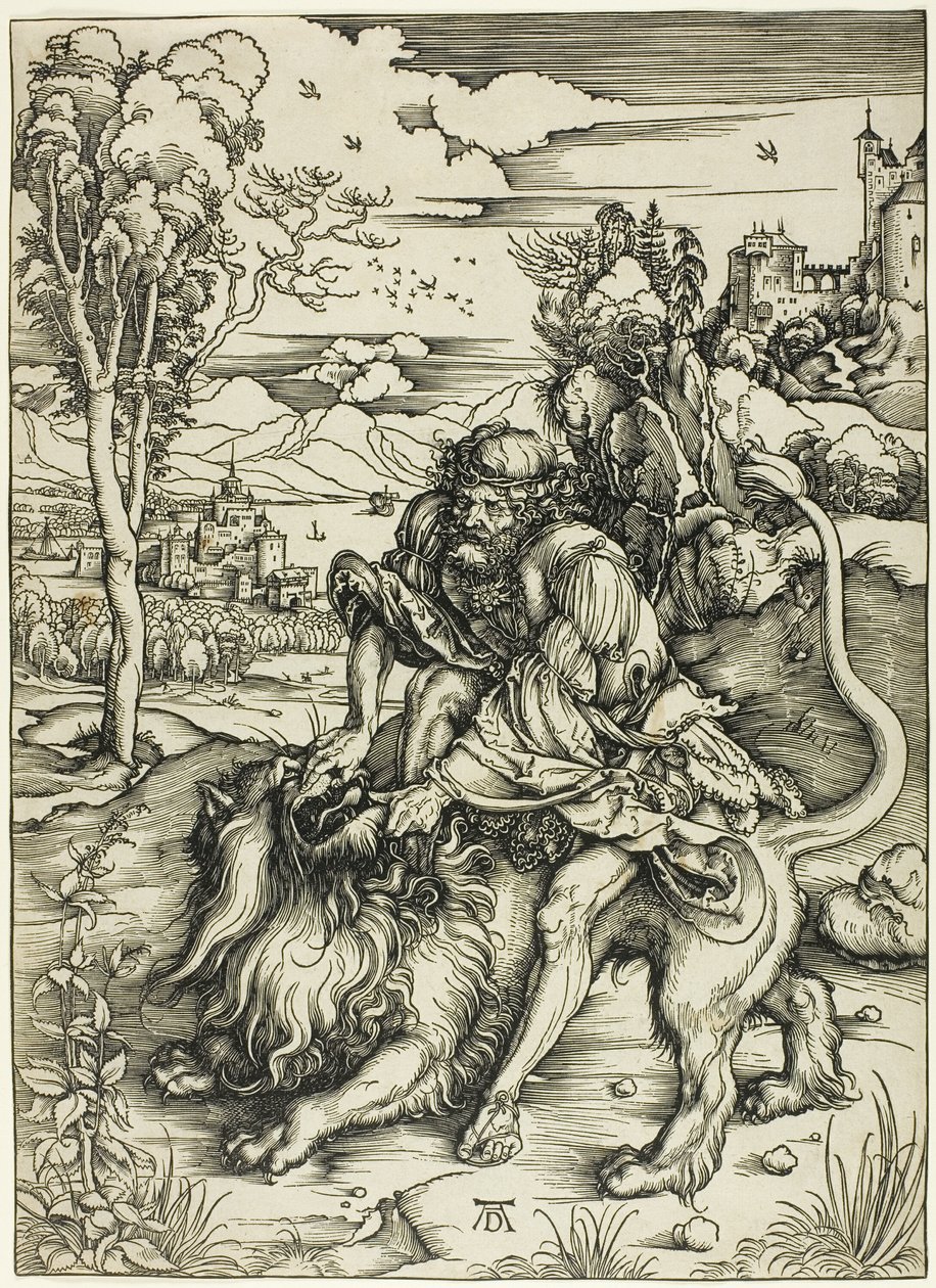 Sansão Rasgando o Leão de Albrecht Dürer