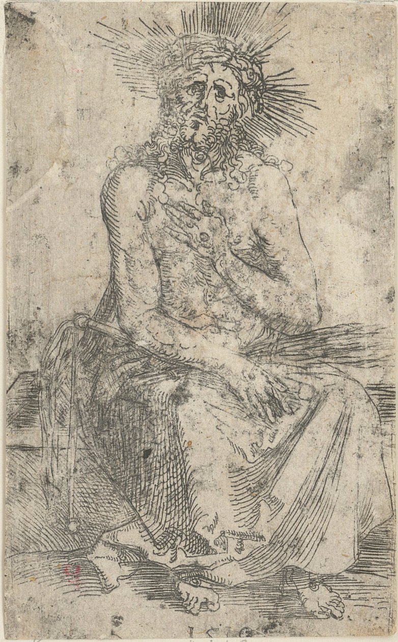 Homem das Dores, sentado de Albrecht Dürer
