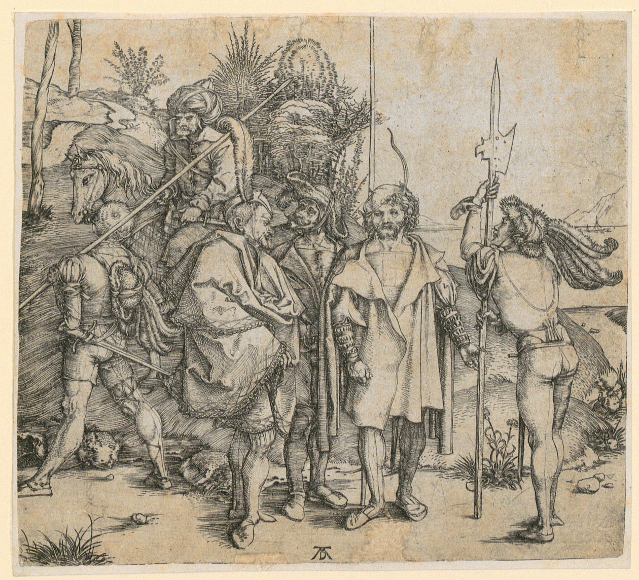 Seis homens de guerra de Albrecht Dürer