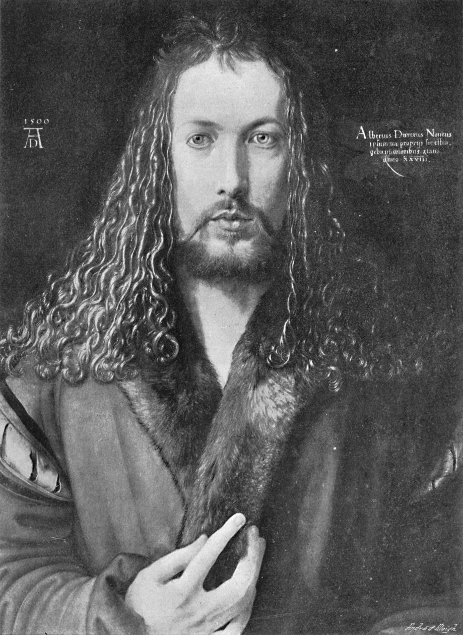 Auto-retrato, 1500, 1906 de Albrecht Dürer