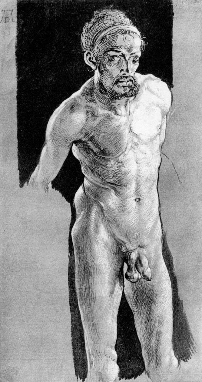 Auto-retrato nu, c1507, 1936 de Albrecht Dürer