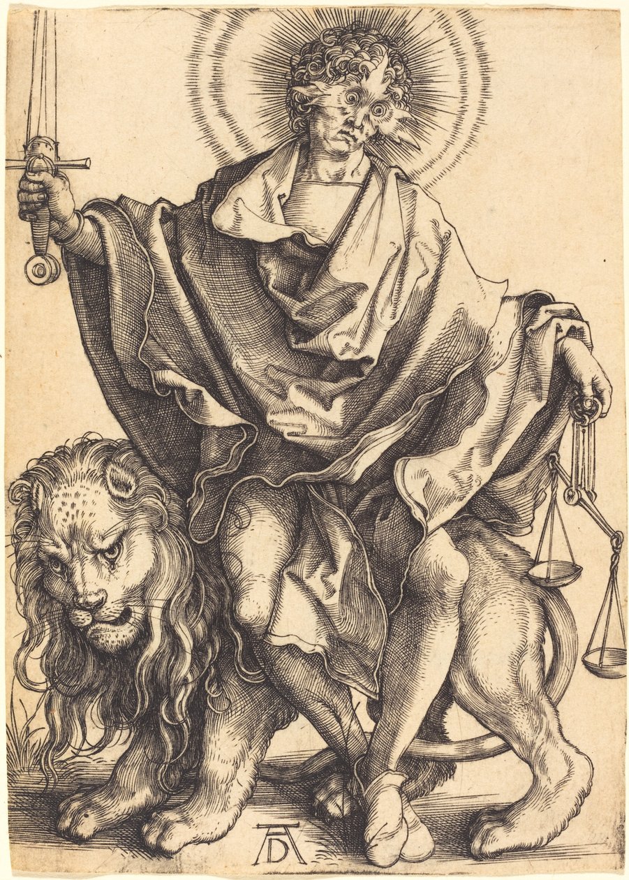 O Sol da Justiça ("Sol da Justiça") de Albrecht Dürer