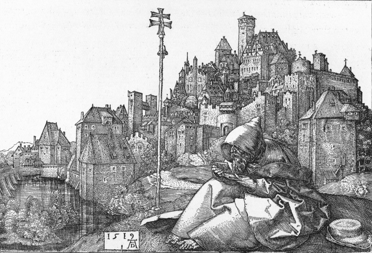 Leitura de Santo Antônio, 1519, 1906 de Albrecht Dürer