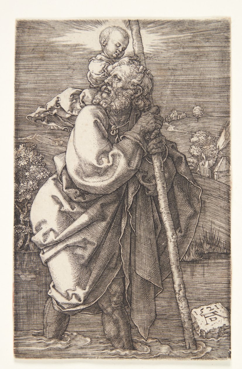 São Cristóvão virado para a esquerda de Albrecht Dürer
