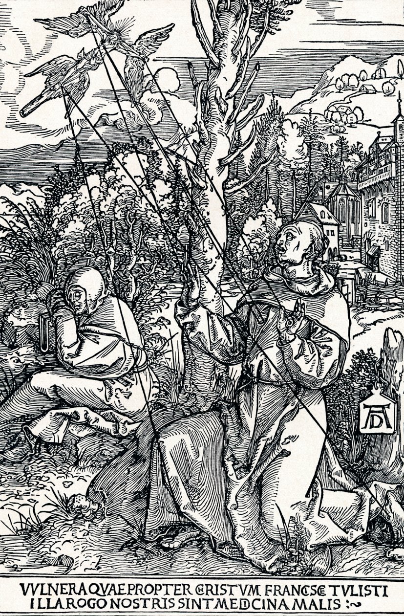 São Francisco recebendo os estigmas, 1504 1906 de Albrecht Dürer