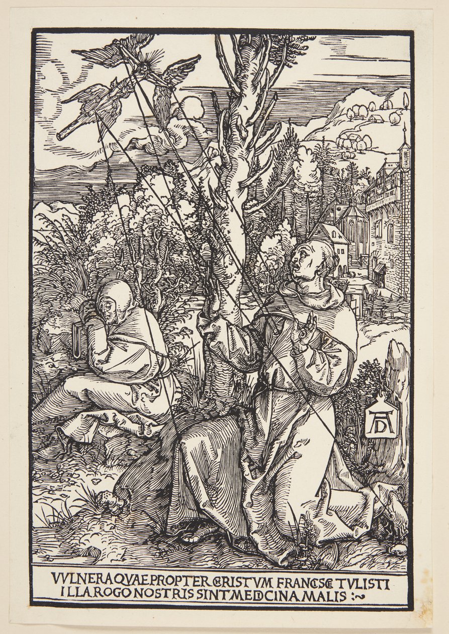 São Francisco recebendo os estigmas de Albrecht Dürer