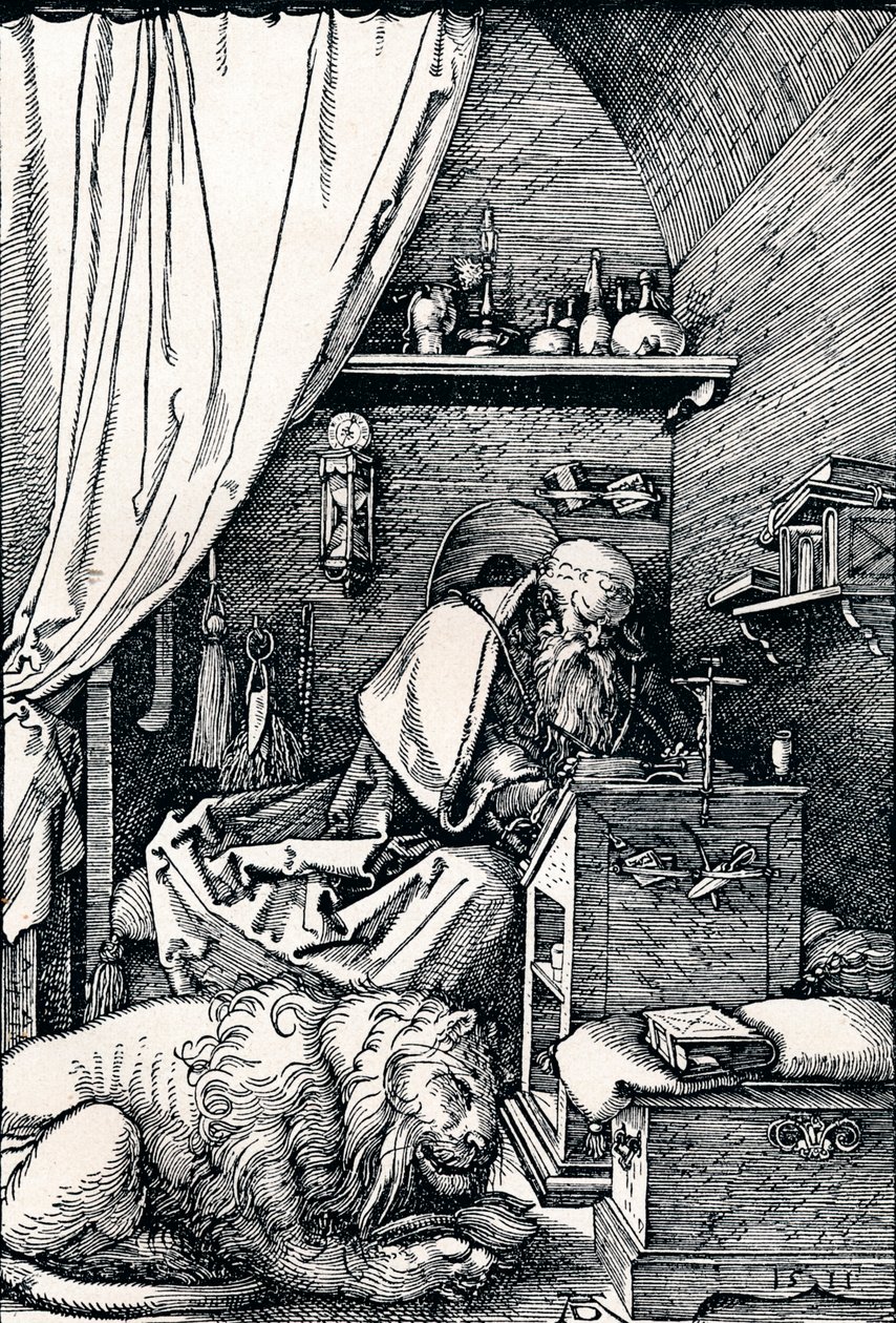 São Jerônimo em sua cela, 1511 1906 de Albrecht Dürer