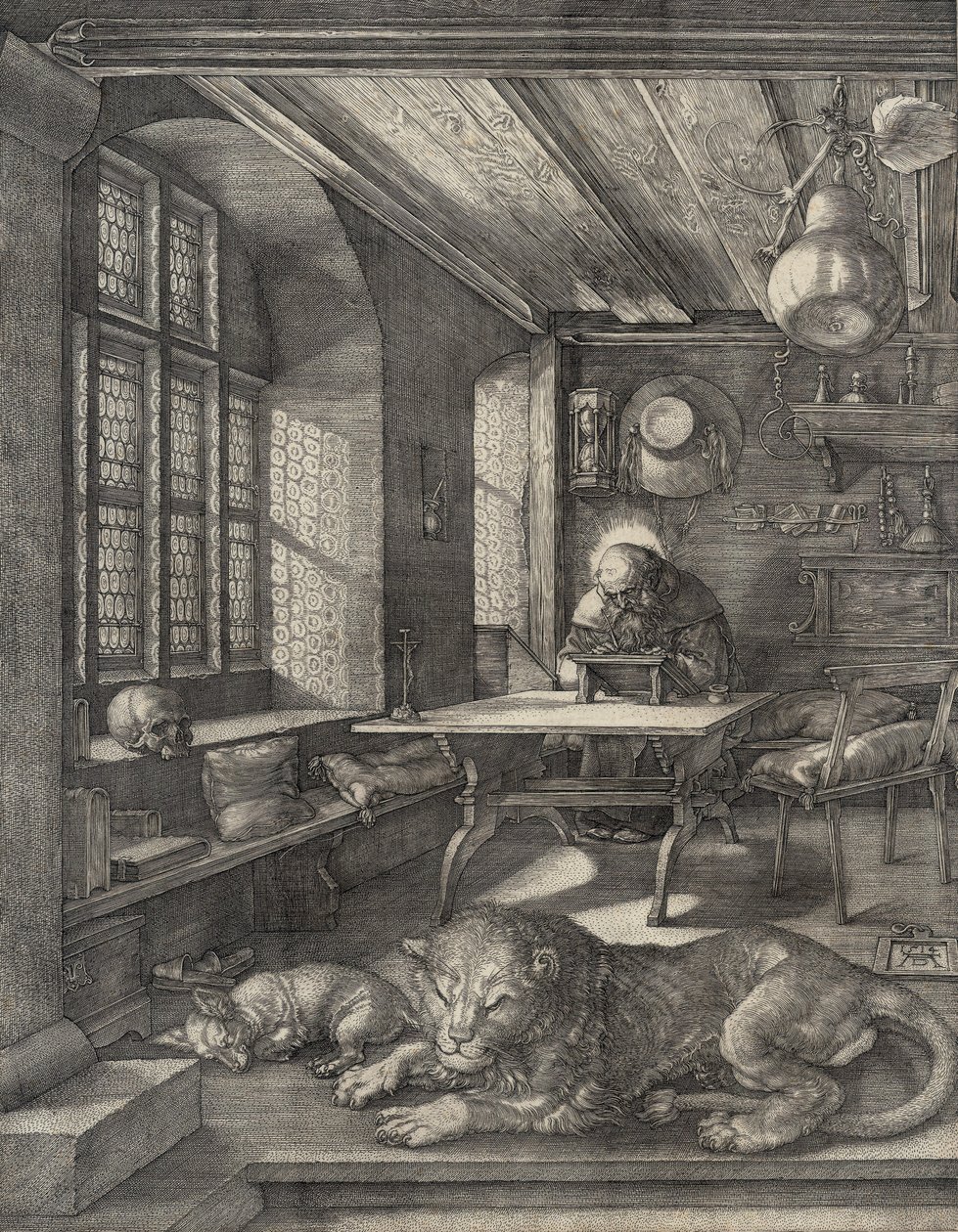 S. Jerónimo no seu gabinete de Albrecht Dürer