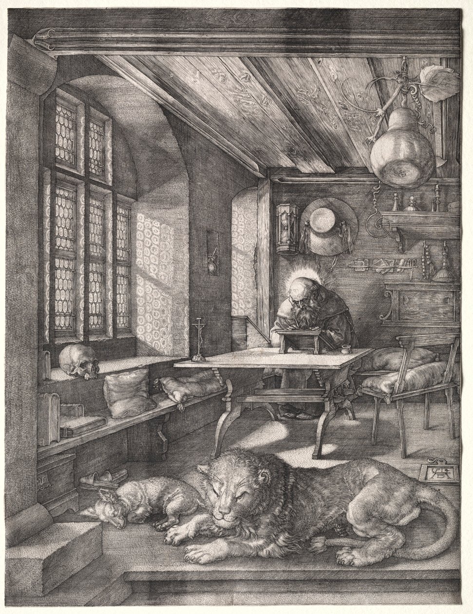 São Jerônimo em Seu Estudo, 1514. de Albrecht Dürer