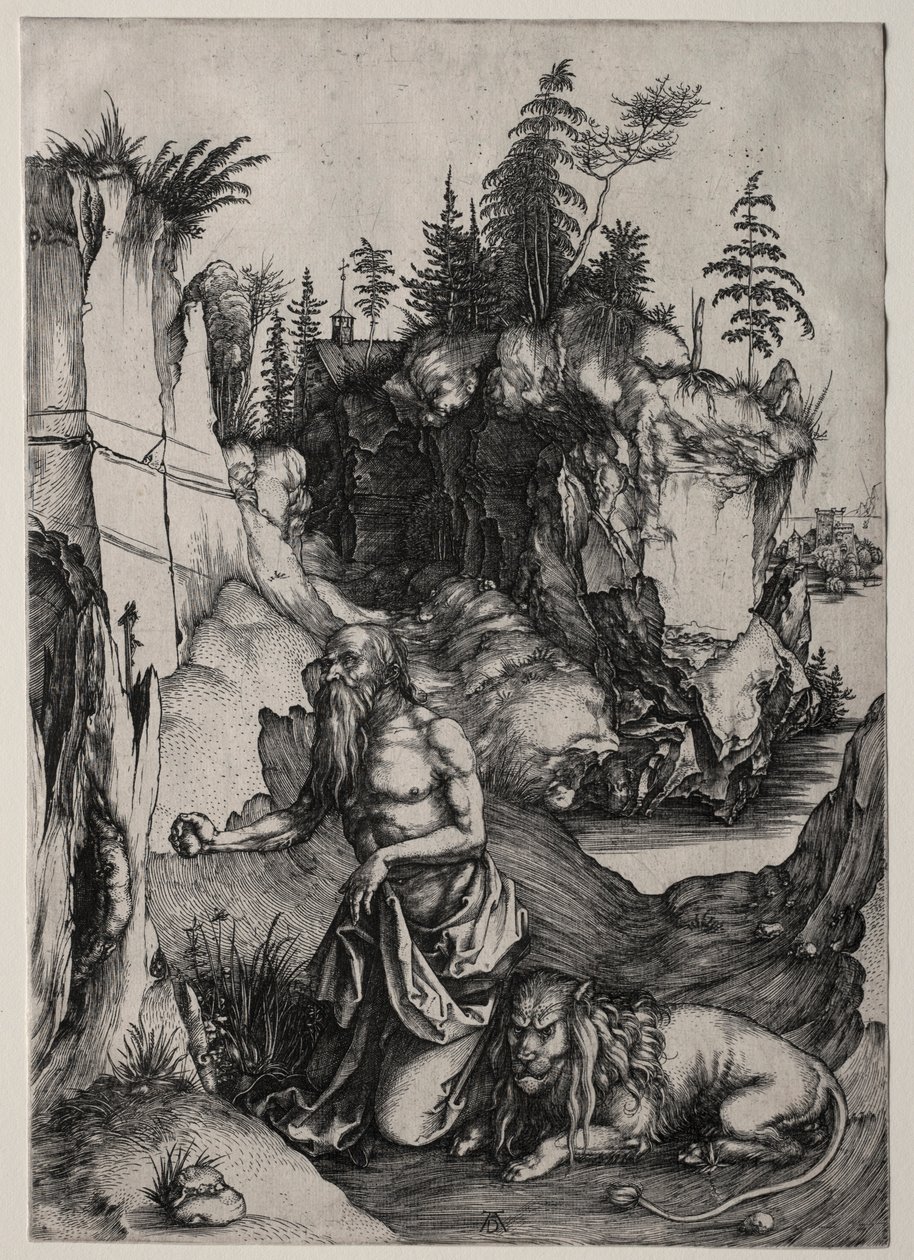São Jerônimo na Penitência, c. 1497 de Albrecht Dürer
