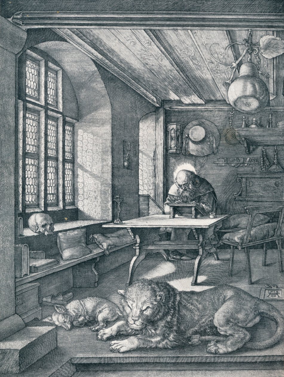 São Jerônimo em seu Estudo, 1514 1906 de Albrecht Dürer
