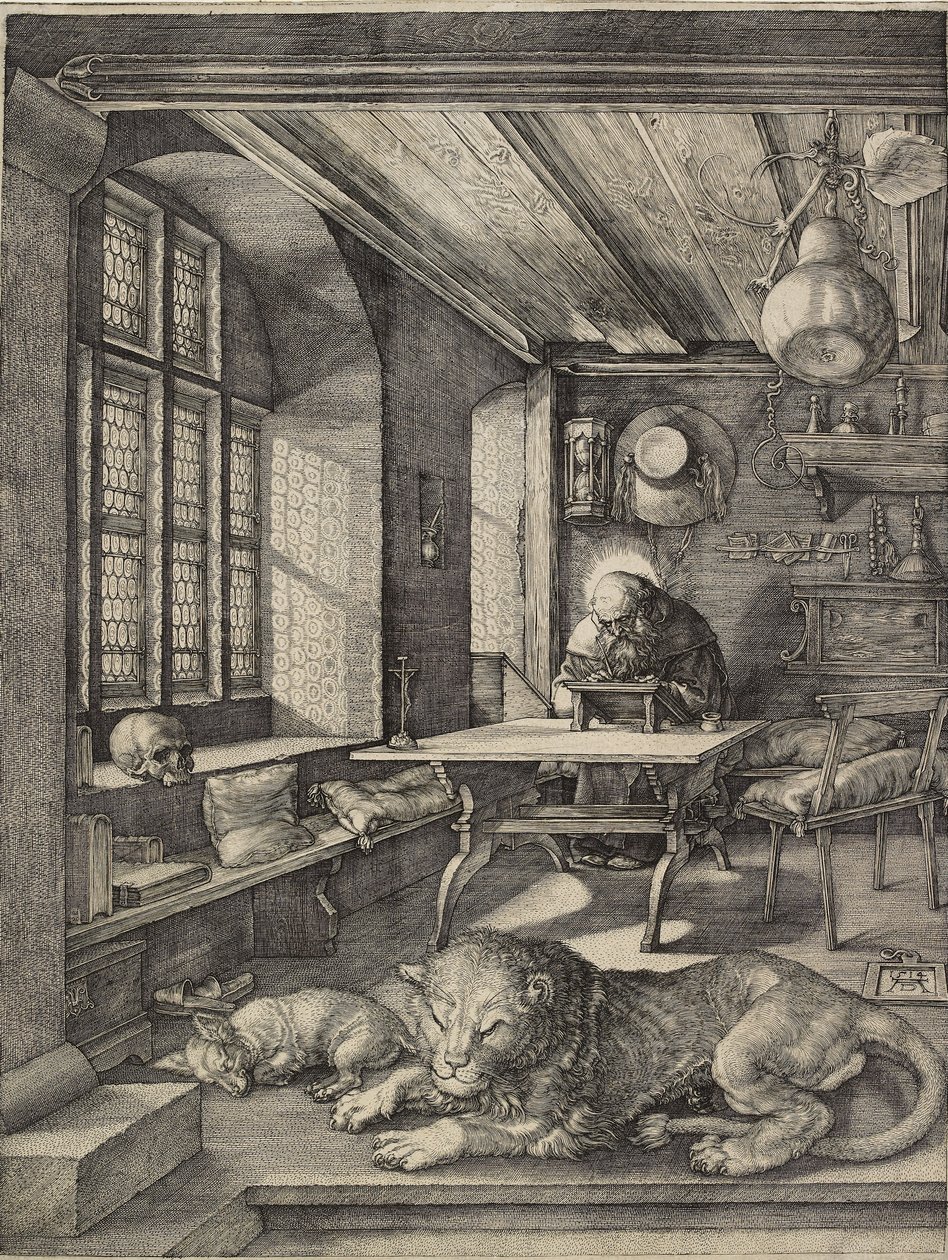 São Jerônimo em seu escritório, 1514 de Albrecht Dürer