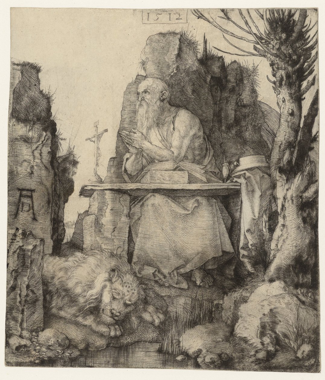 São Jerónimo no Deserto
São Jerónimo no Deserto de Albrecht Dürer