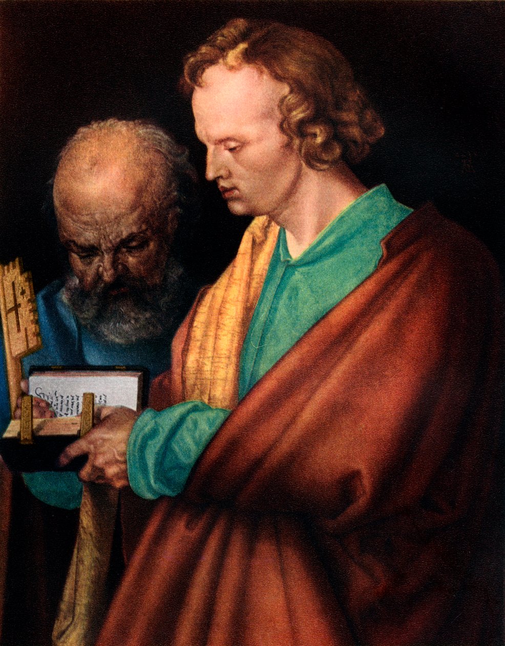 São João com São Pedro, detalhe, 1526, 1936 de Albrecht Dürer