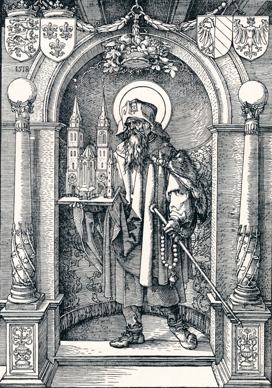 St Sebaldus no nicho, 1518 1906 de Albrecht Dürer