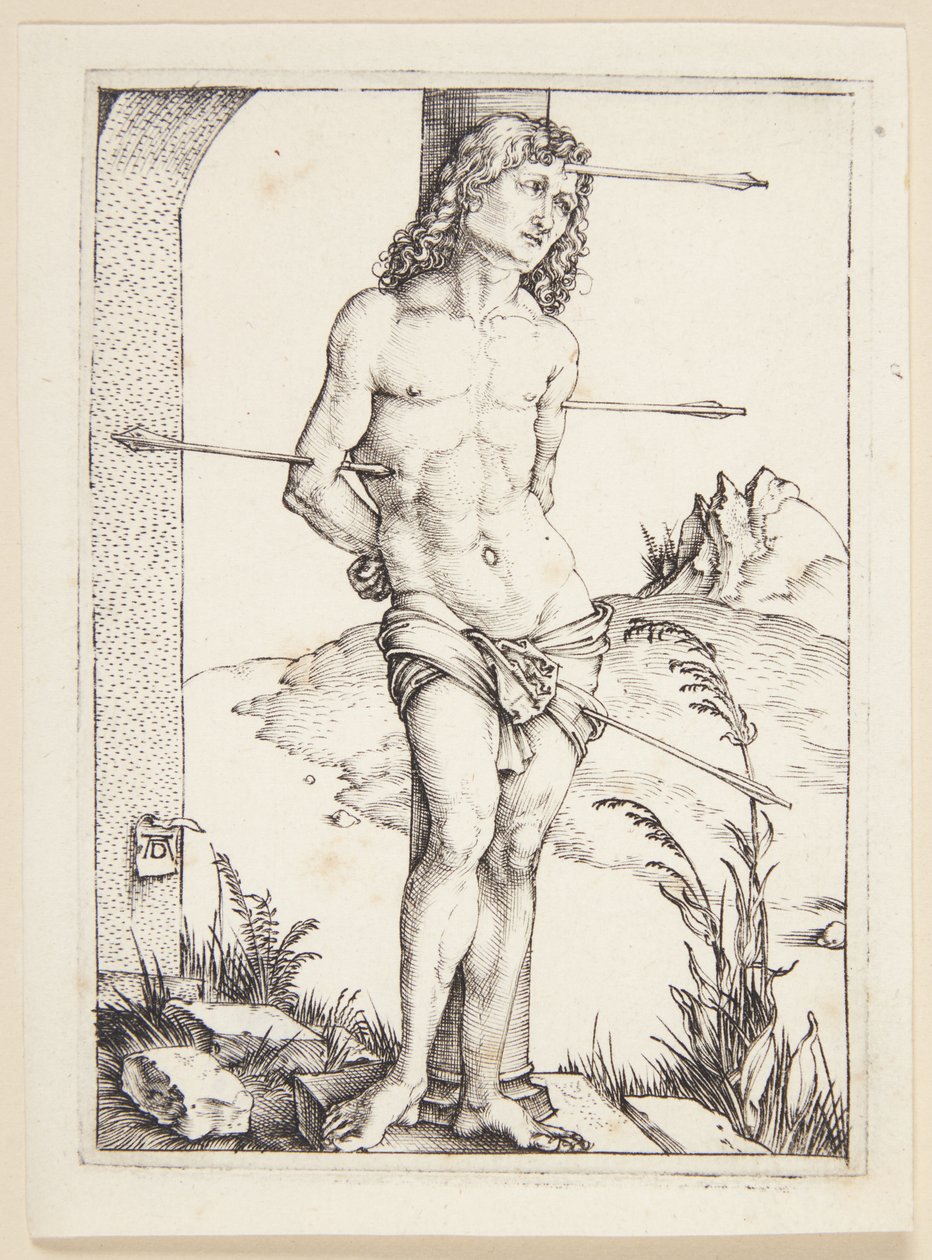 São Sebastião na coluna de Albrecht Dürer