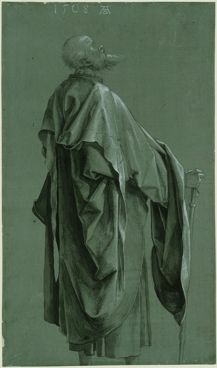 Apóstolo em pé (Paulo ou Tiago, o Maior) de Albrecht Dürer