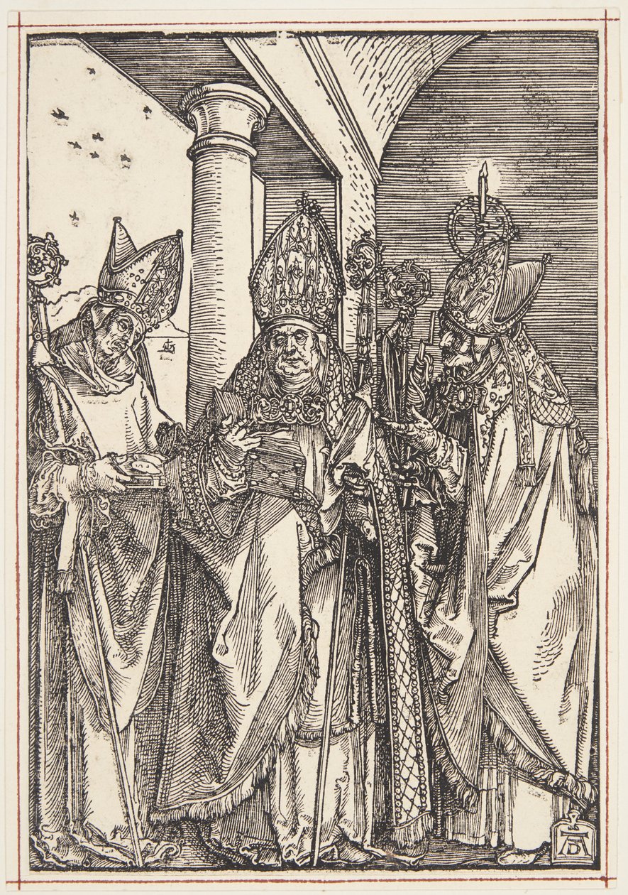Sts. Nicholas, Ulrich e Erasmus de Albrecht Dürer
