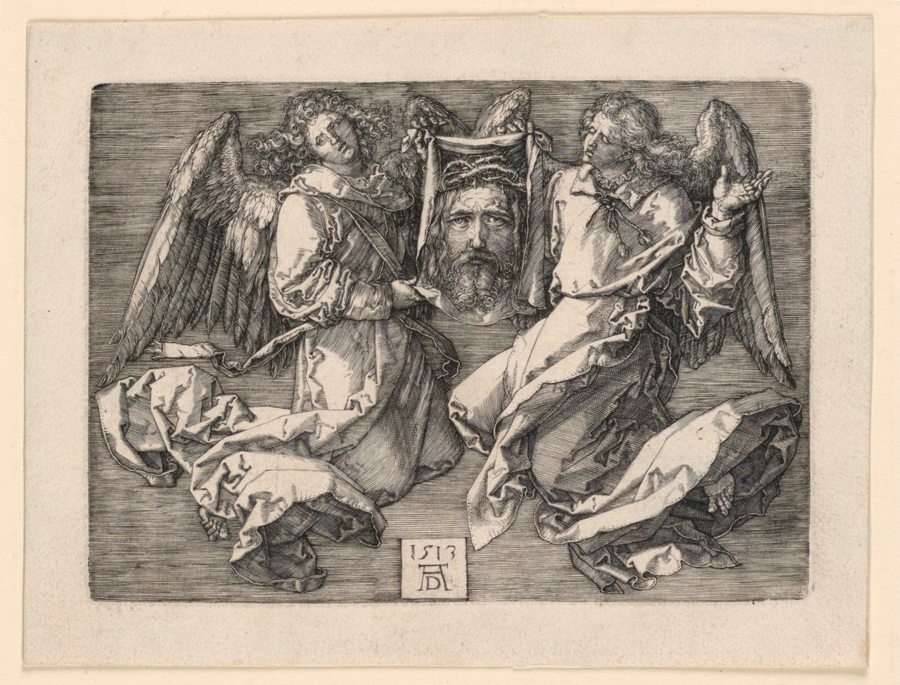 Sudário exibido por dois anjos de Albrecht Dürer