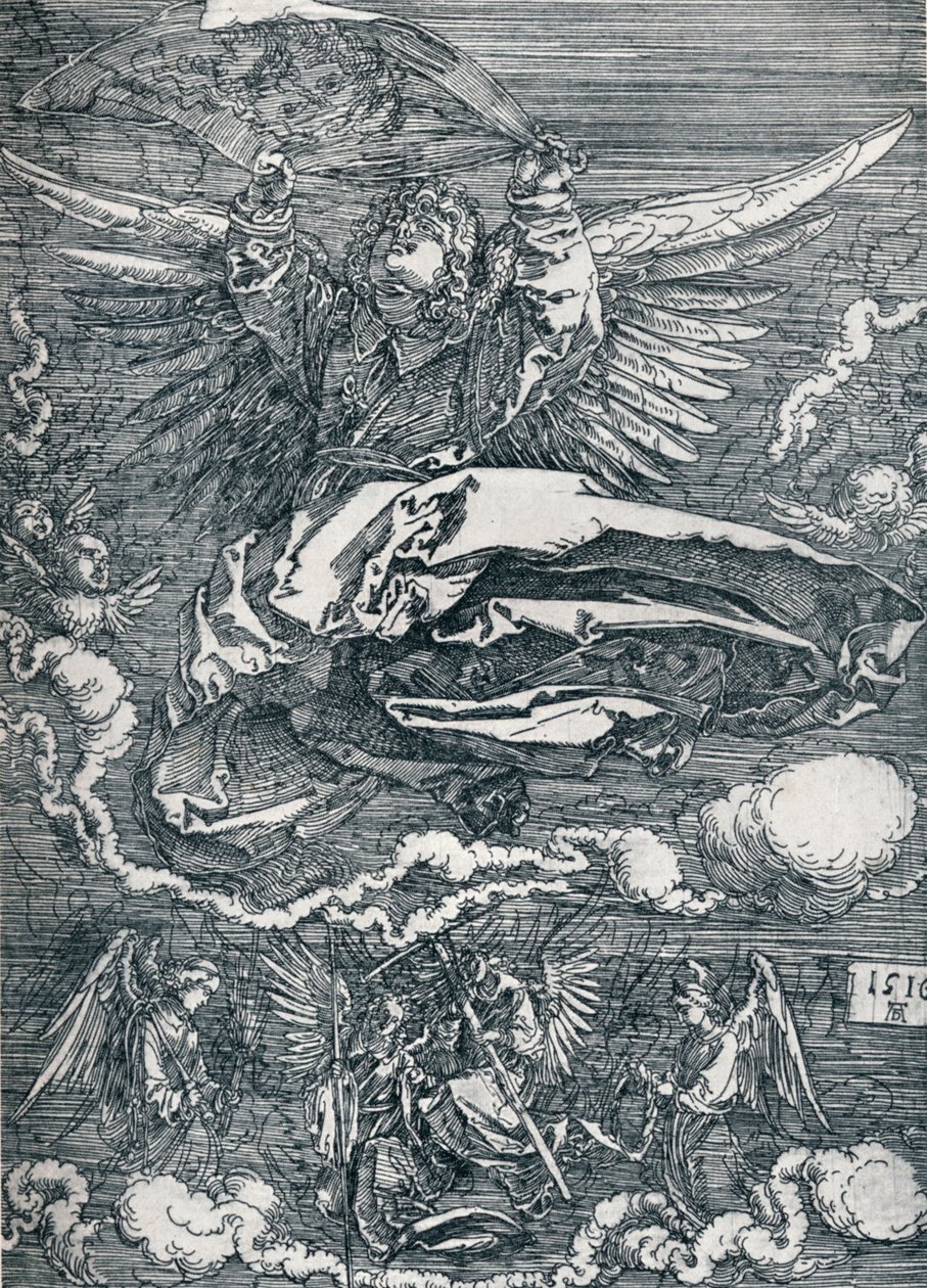 Sudarium Exibido por um anjo, 1516 1906 de Albrecht Dürer