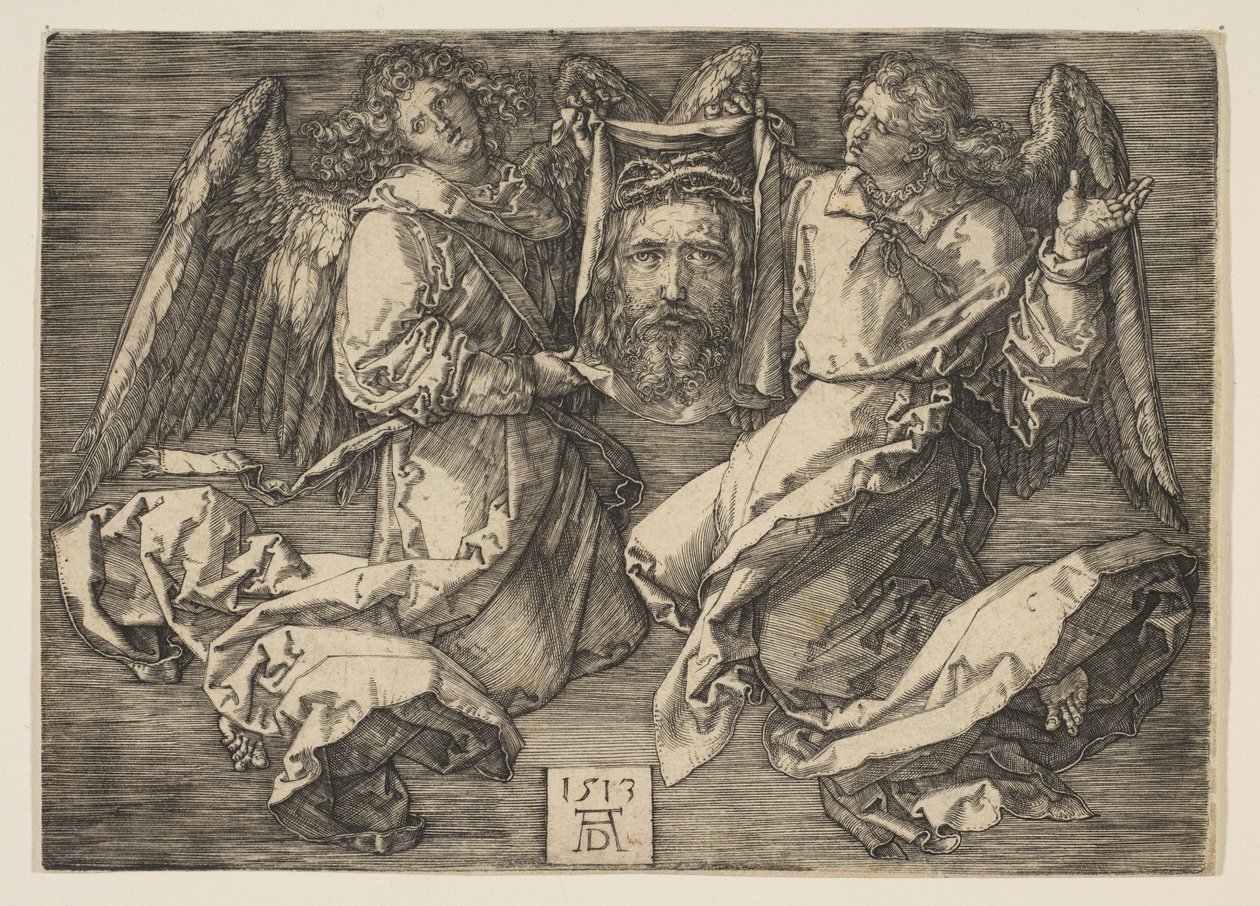 Sudário segurado por dois anjos de Albrecht Dürer