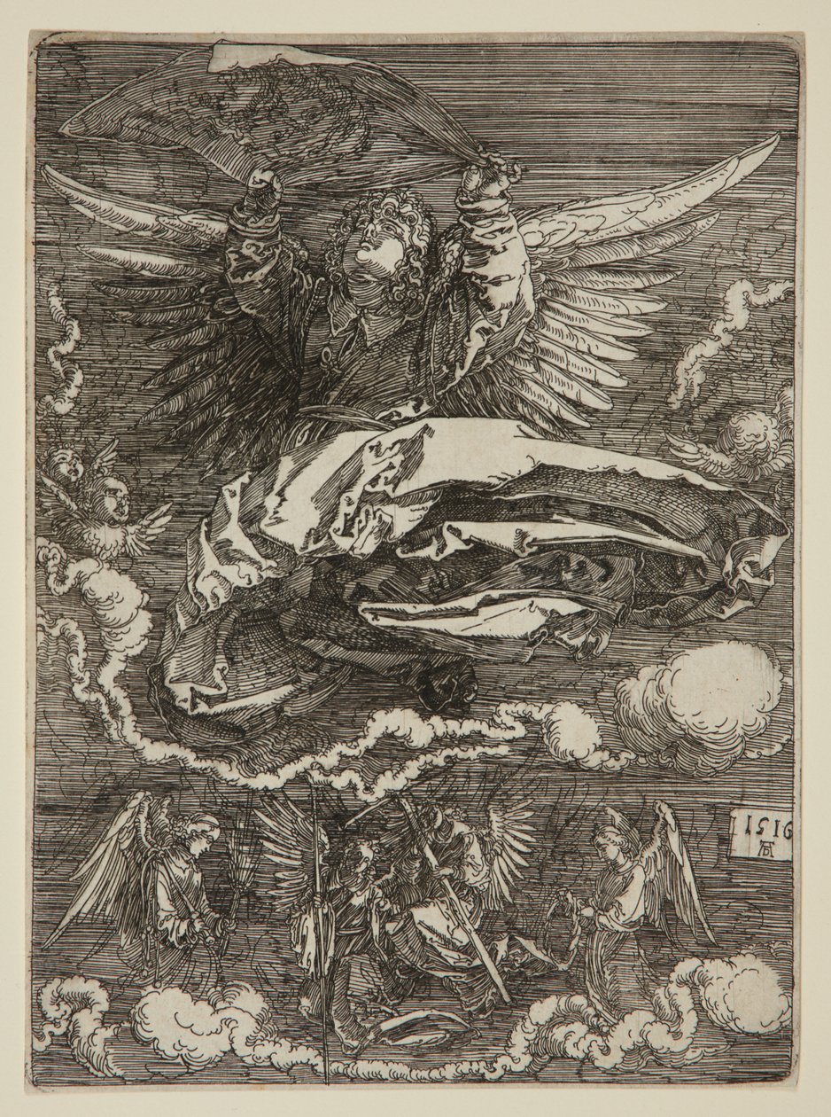 Sudário estendido por um anjo de Albrecht Dürer