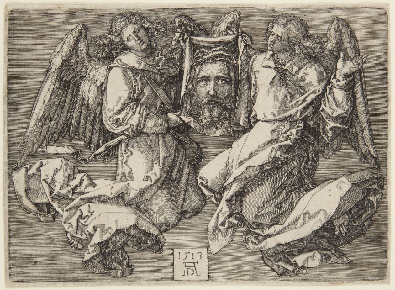 Sudário segurado por dois anjos de Albrecht Dürer