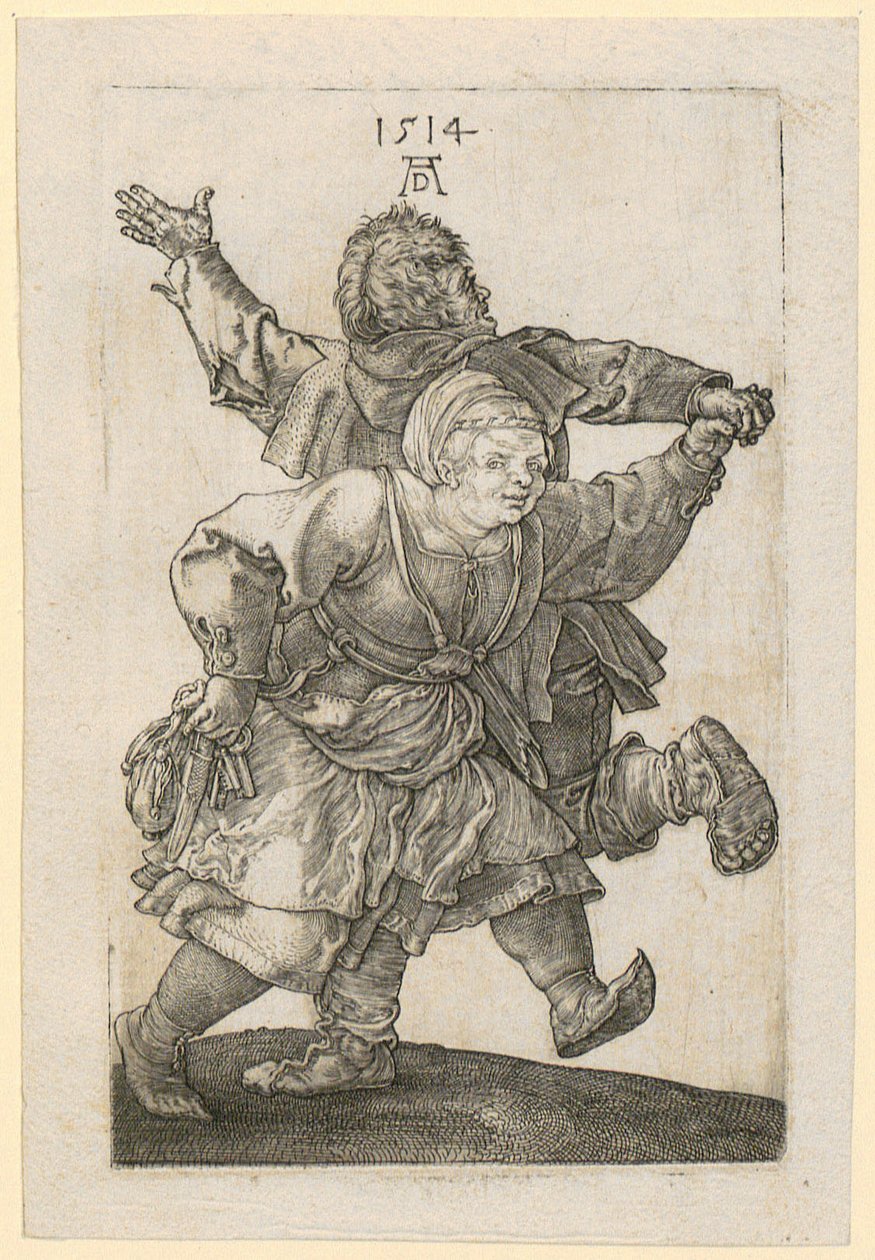 Casal de camponeses a dançar de Albrecht Dürer