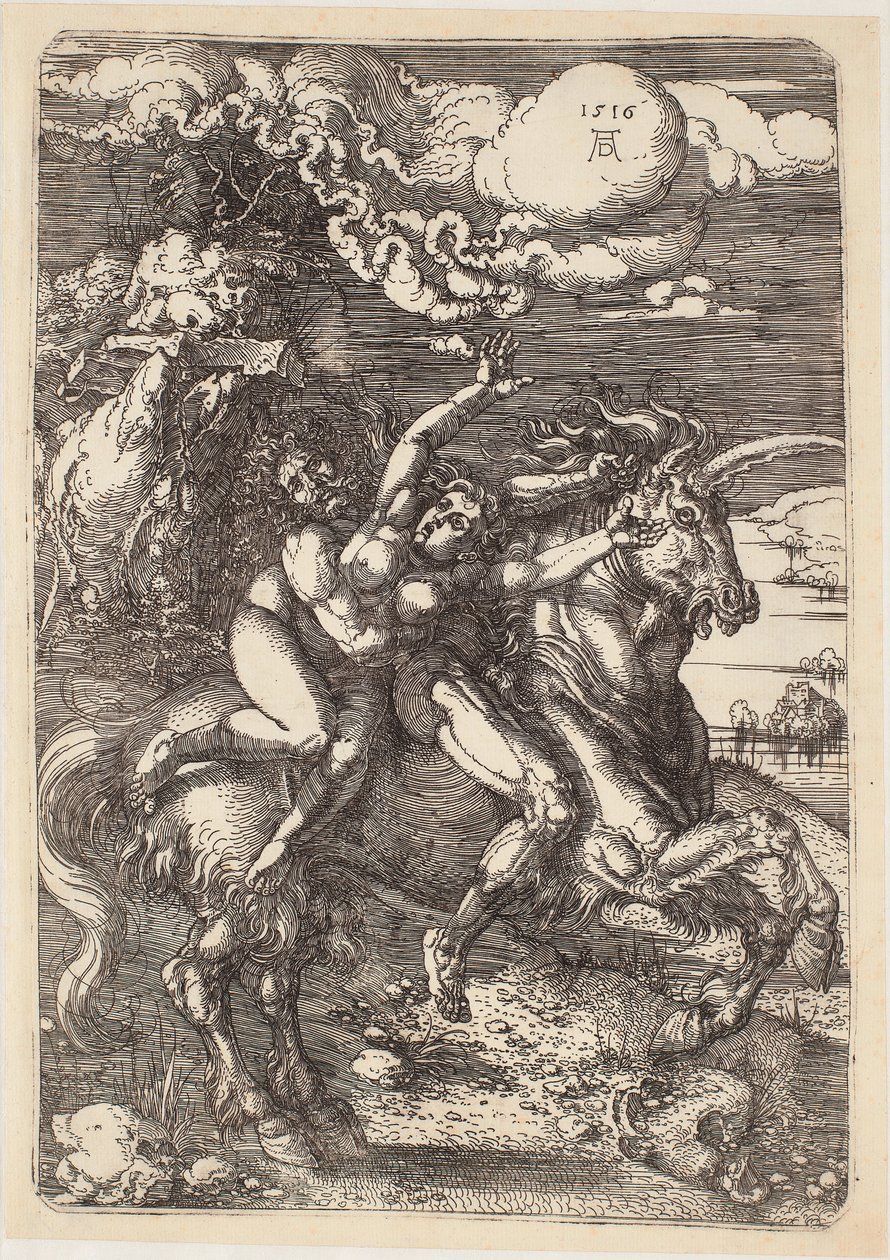 O rapto de Prosérpina de Albrecht Dürer
