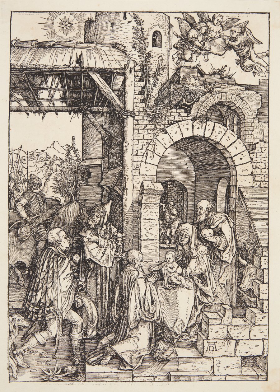 A adoração dos magos de Albrecht Dürer