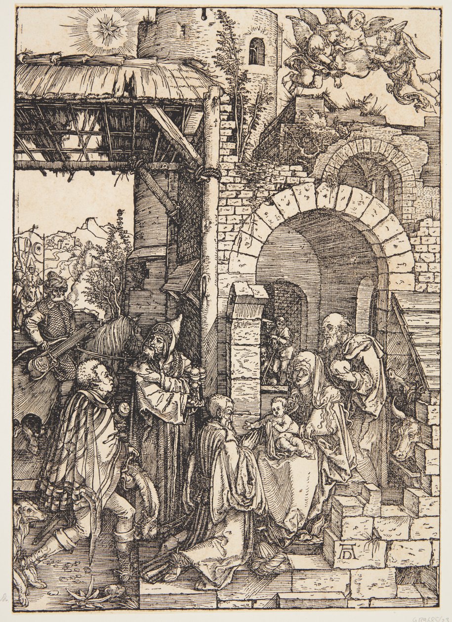 A adoração dos magos de Albrecht Dürer
