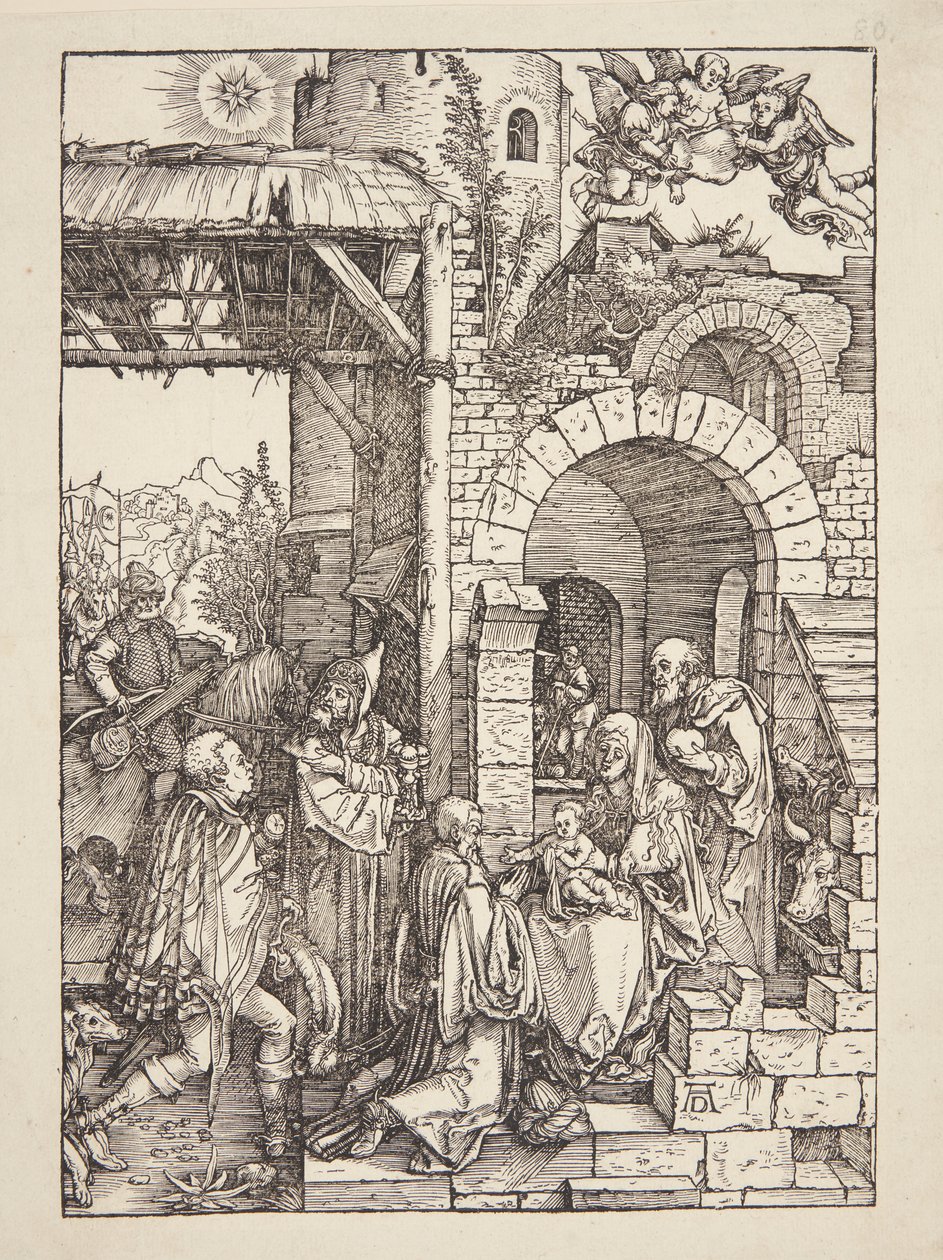 A adoração dos magos de Albrecht Dürer