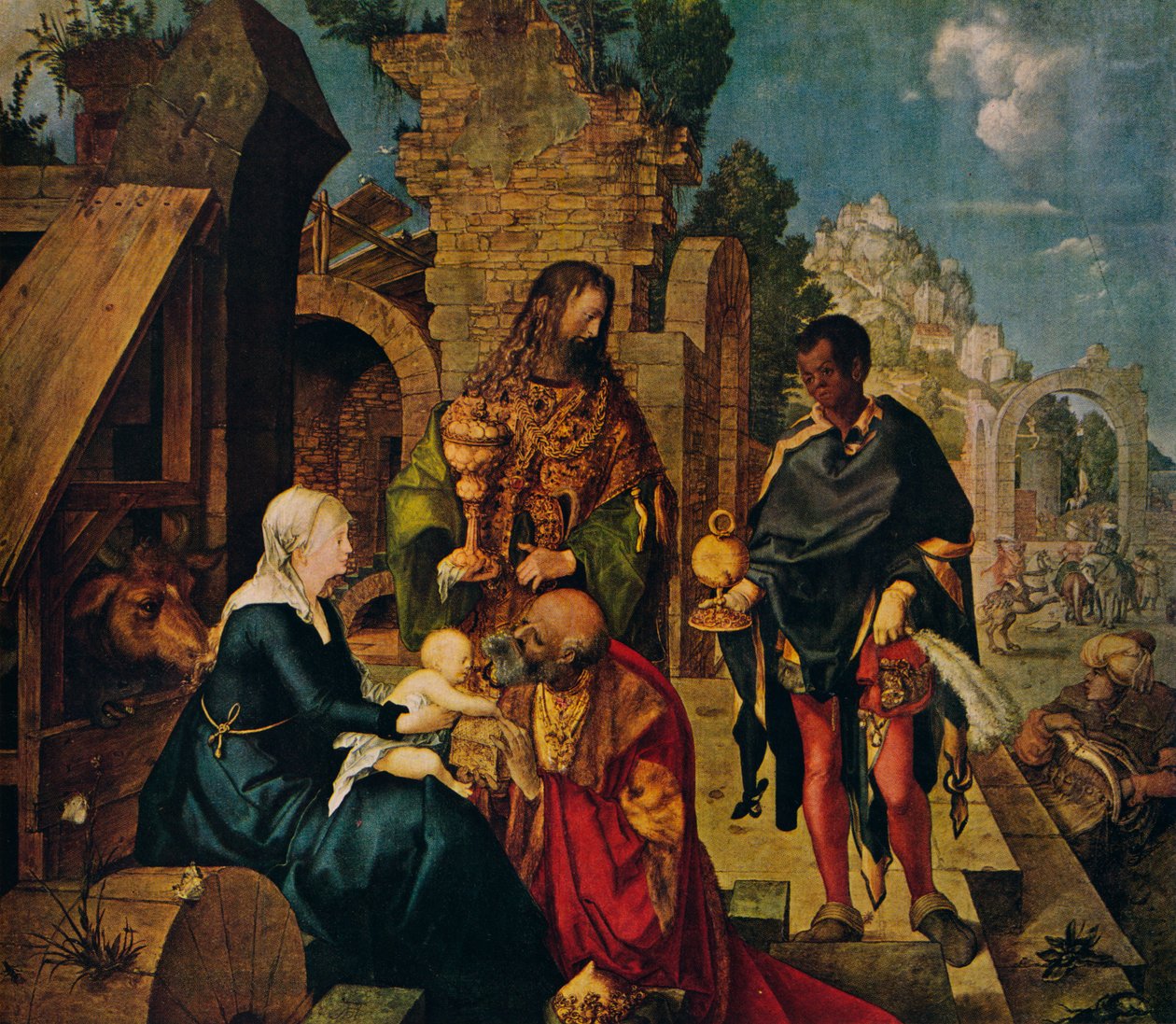 A Adoração dos Magos, 1504 de Albrecht Dürer
