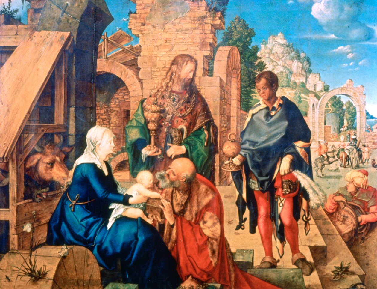 A Adoração dos Magos, 1504 de Albrecht Dürer