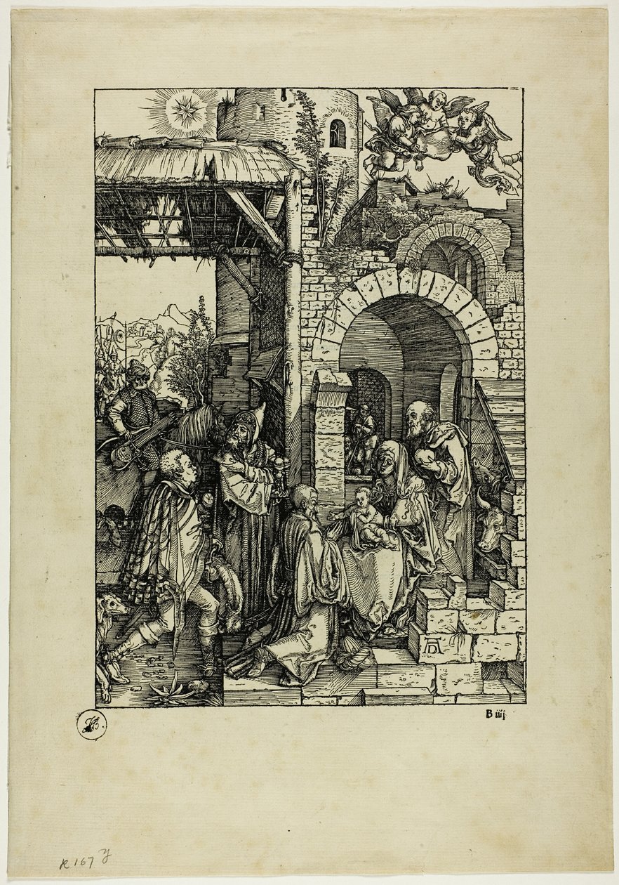 A Adoração dos Magos, de A Vida da Virgem de Albrecht Dürer