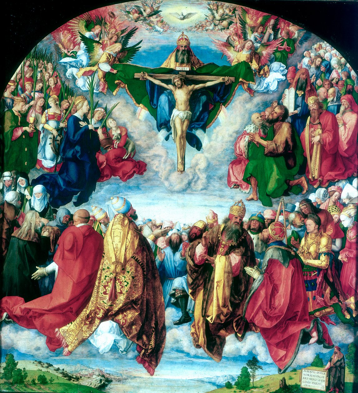 A Adoração da Trindade O Retábulo de Landauer, 1511 de Albrecht Dürer