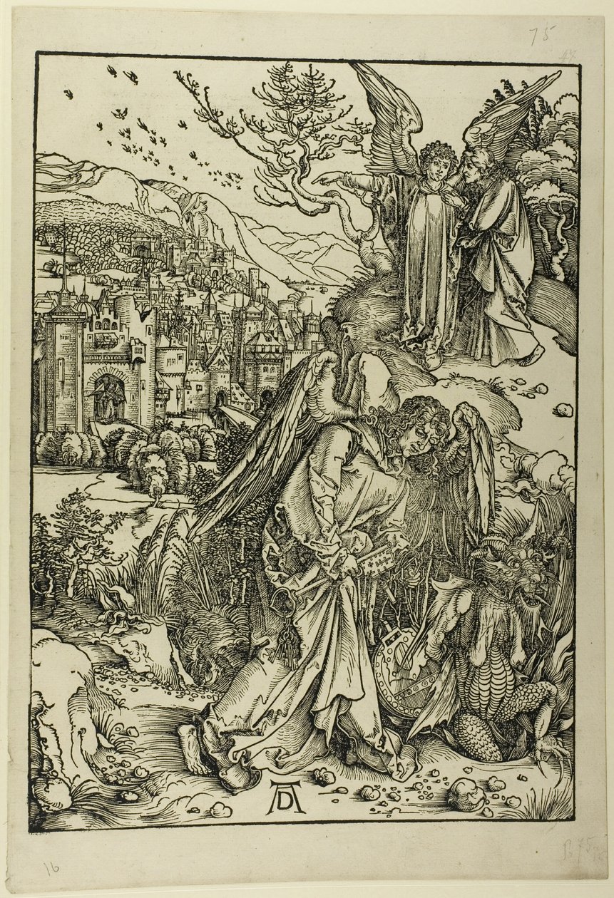 O Anjo com a Chave do Poço Sem Fundo, de O Apocalipse de Albrecht Dürer