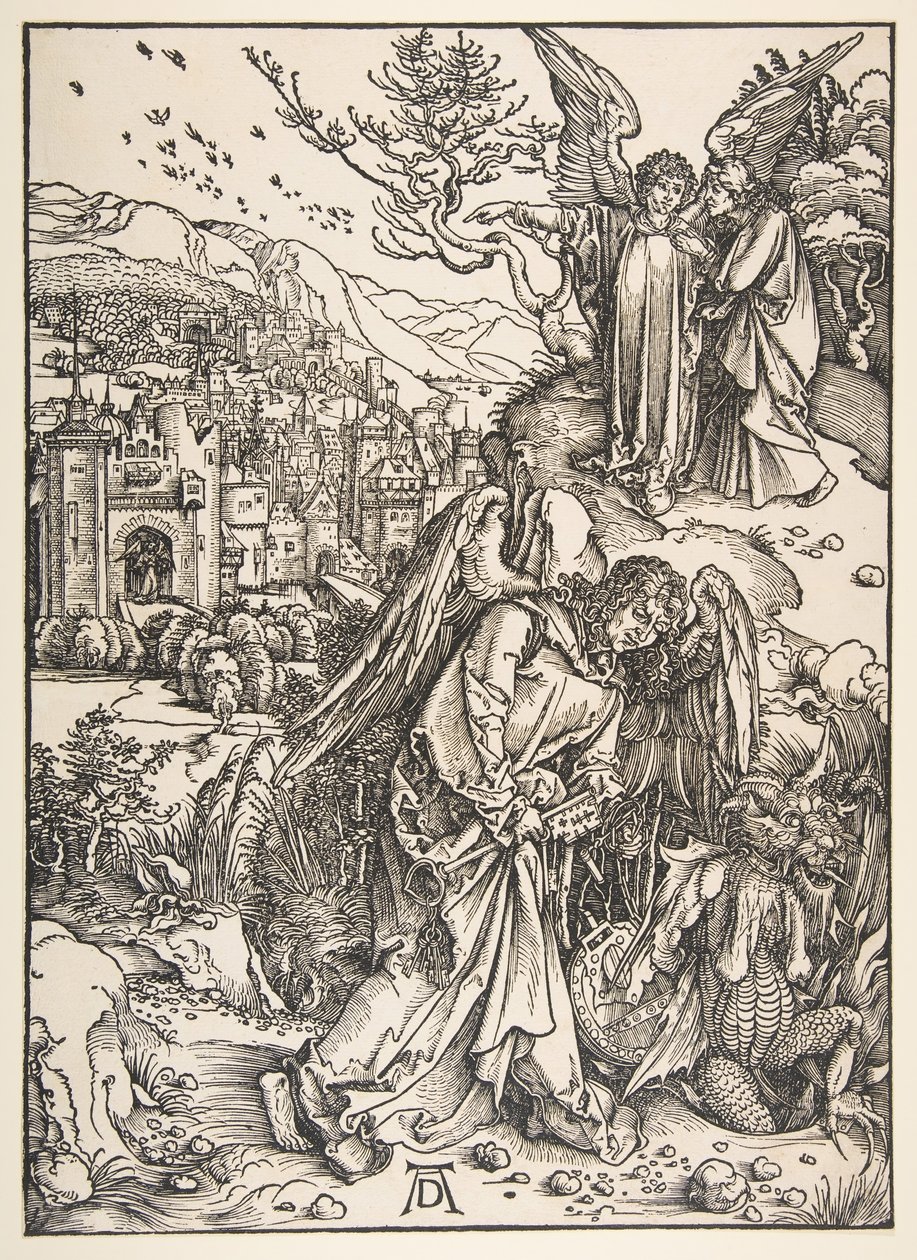 O Anjo com a Chave do Poço Sem Fundo, 1511. de Albrecht Dürer