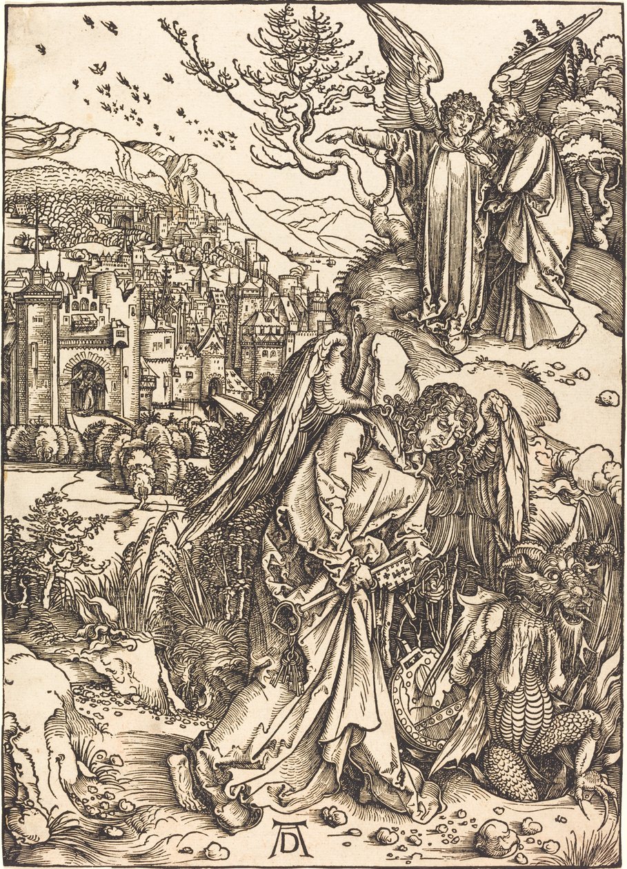 O Anjo com a Chave do Poço Sem Fundo de Albrecht Dürer