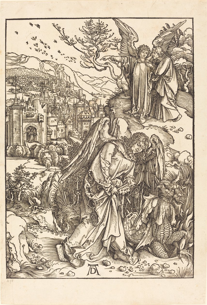 O Anjo com a Chave do Poço Sem Fundo de Albrecht Dürer