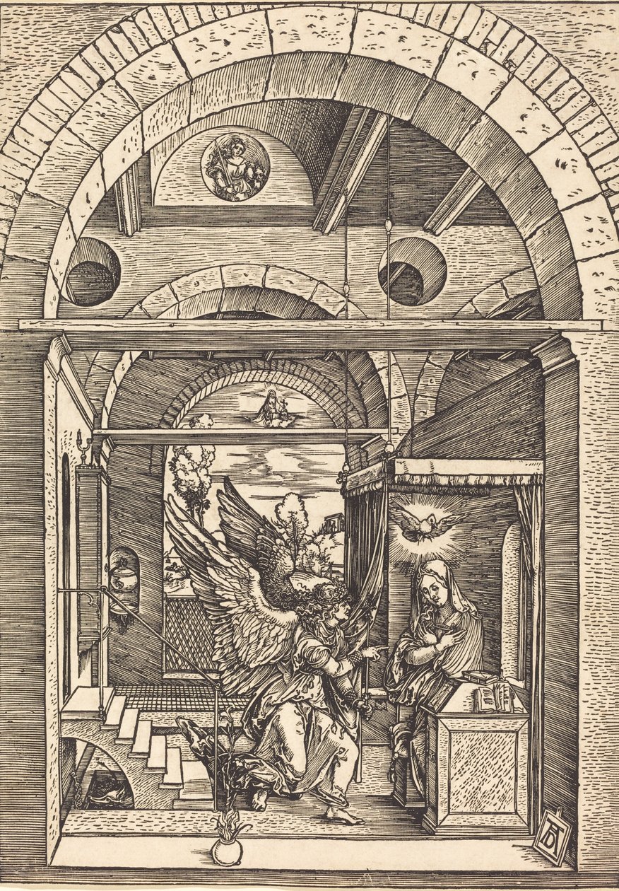 A Anunciação, c. 15021504. de Albrecht Dürer
