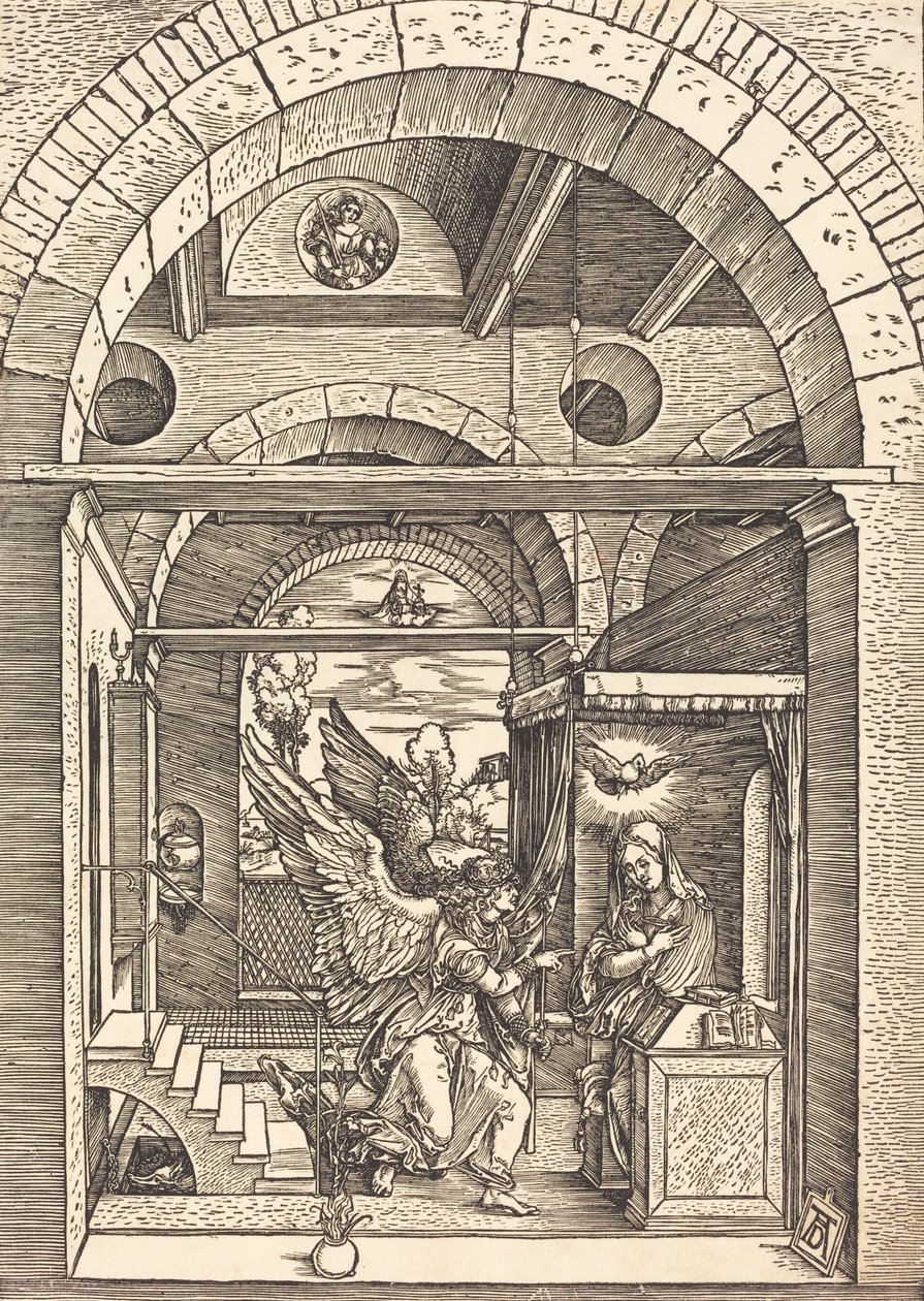 A Anunciação, c. 15021504. de Albrecht Dürer