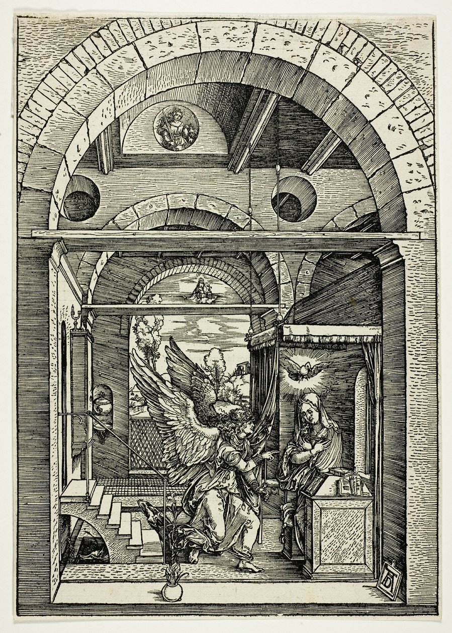 A Anunciação, de A Vida da Virgem de Albrecht Dürer